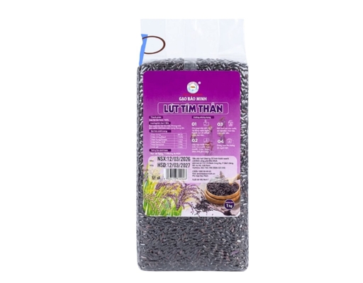 Gạo Lứt Tím Than 1Kg Bảo Minh ảnh 0