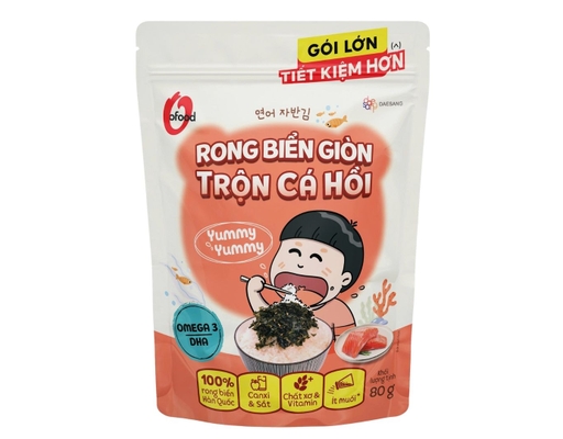 Rong Biển Giòn Trộn Cá Hồi 80g O'food ảnh 0