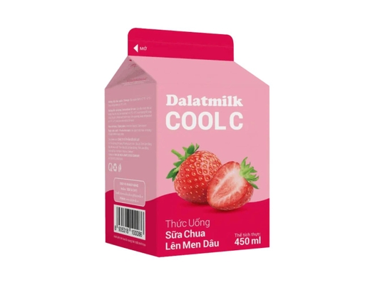 Sữa Chua Uống Lên Men Dâu Cool C 450ml Dalatmilk ảnh 2