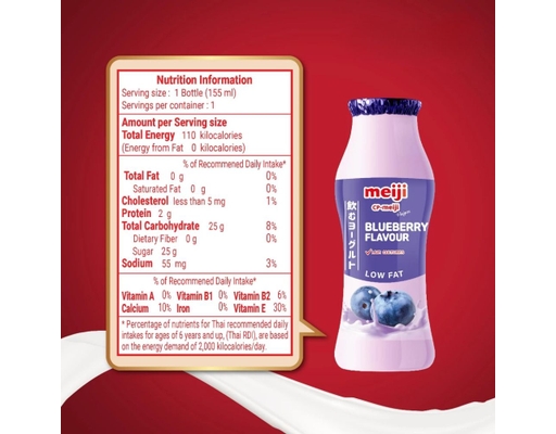 Lốc 4 Sữa Chua Uống Vị Việt Quất 85ml Meiji ảnh 2