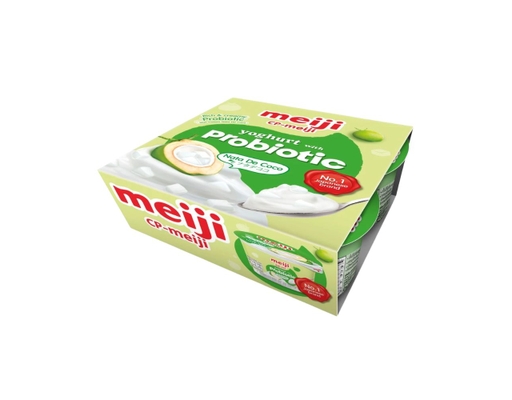 Lốc 4 Hộp Sữa Chua Ăn Vị Thạch Dừa 4 x 90g Meiji ảnh 1