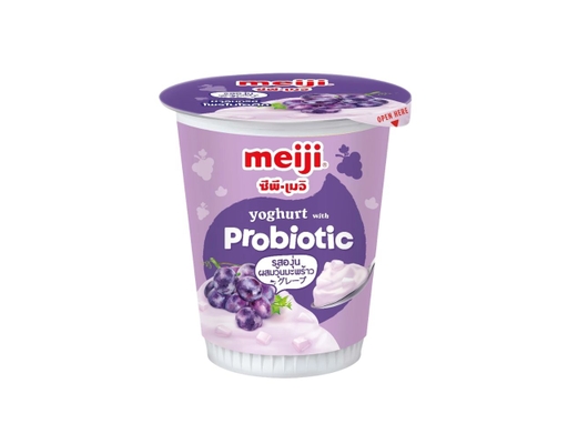 Thực Phẩm Bổ Sung Sữa Chua Thạch Dừa Vị Nho 135g Meiji ảnh 0