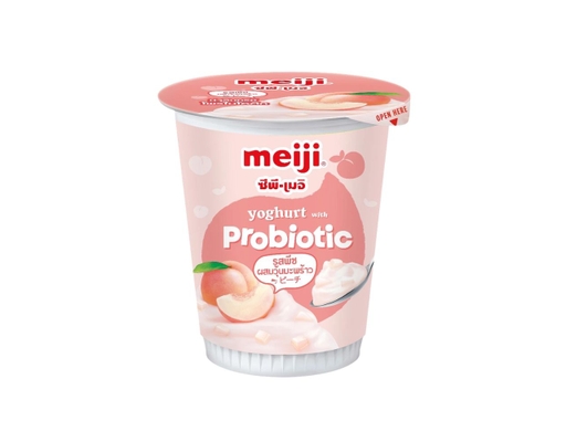 Thực Phẩm Bổ Sung Sữa Chua Thạch Dừa Vị Đào 135g Meiji ảnh 0