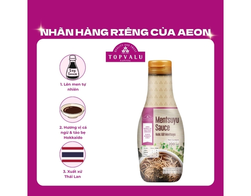 Nước Xốt Mentsuyu 200ml TOPVALU ảnh 0