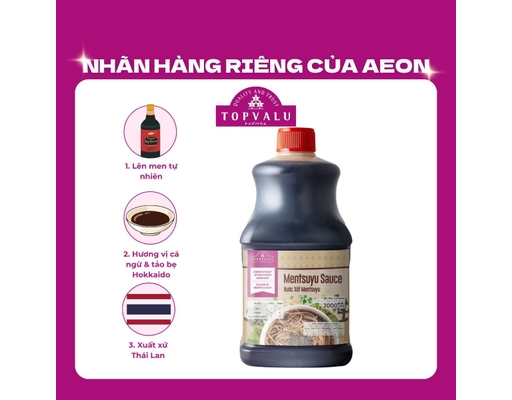 Nước Xốt Mentsuyu 2L TOPVALU ảnh 0