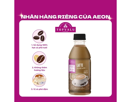 Cà Phê Latte 250ml TOPVALU ảnh 0