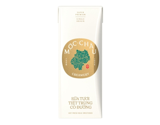 Lốc 4 Hộp Sữa Tươi Tiệt Trùng Mộc Châu Creamery Có Đường 180ml Vinamilk ảnh 1