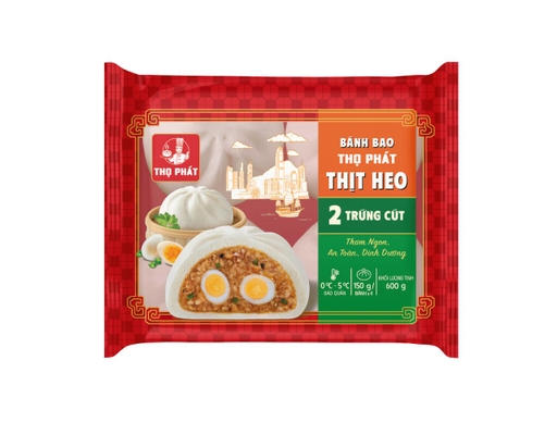 Bánh Bao Nhân Thịt Heo Trứng Cút 600g Thọ Phát ảnh 1