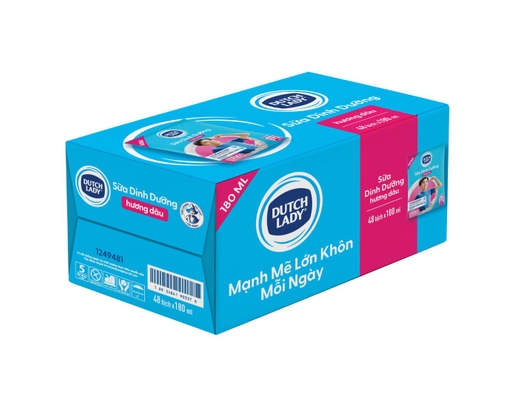 Thùng 48 Hộp Sữa Tươi Vị Dâu Dutch Lady Cô Gái Hà Lan 180ml Dutch Lady ảnh 0