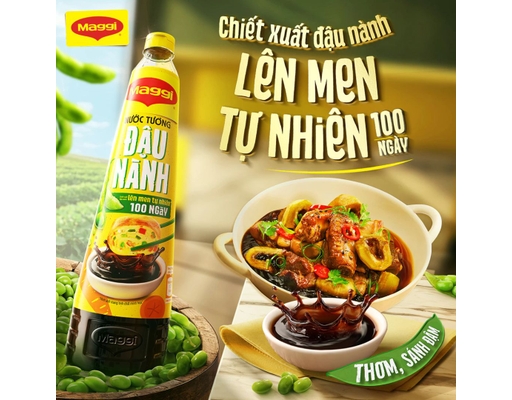Nước Tương Đậu Nành Thanh Dịu 700ml Maggi ảnh 1