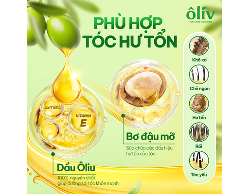Dầu Xả Dưỡng Tóc Phục Hồi Hư Tổn 650ml Ôliv ảnh 1