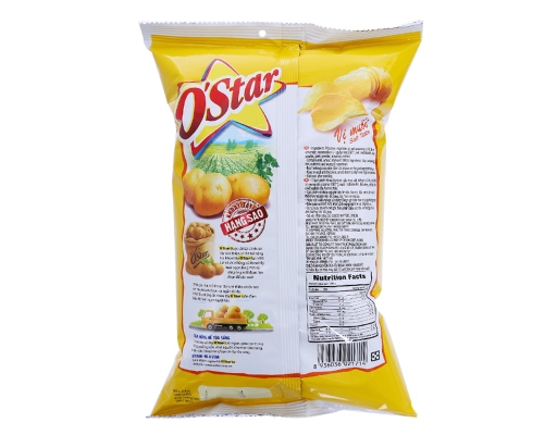 Snack Vị Khoai Tây Tự Nhiên 53g O'star ảnh 1