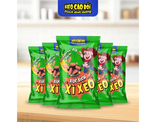 Xúc Xích Tiệt Trùng Xì Xèo Xốt Phô Mai Bắp Bơ 30g Heo Cao Bồi ảnh 1