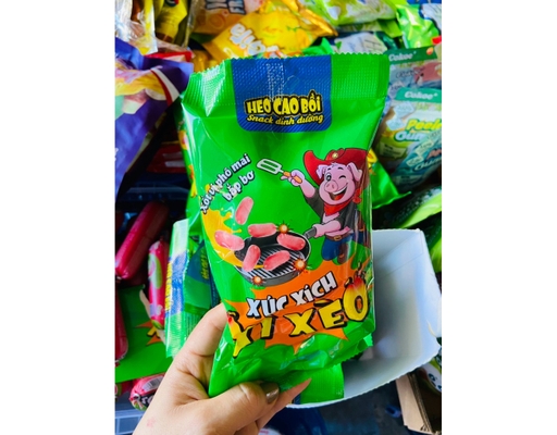 Xúc Xích Tiệt Trùng Xì Xèo Xốt Phô Mai Bắp Bơ 30g Heo Cao Bồi ảnh 2