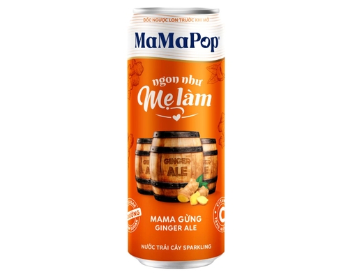 Nước Trái Cây Sparkling Vị Bia Gừng 330ml MaMaPop ảnh 0