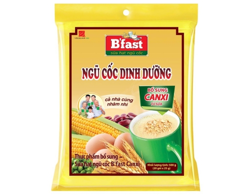 Bột Ngũ Cốc B'Fast Canxi 20 x 25g Vinacafe ảnh 0