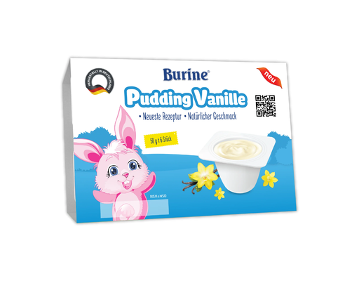 Pudding Vanille Cho Bé 50gx6 (6M+) Burine ảnh 0