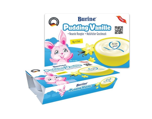 Pudding Vanille Cho Bé 50gx6 (6M+) Burine ảnh 1