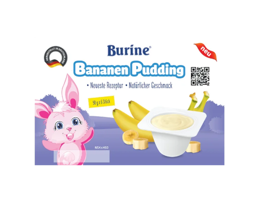 Pudding Chuối Cho Bé 50gx6 (6M+) Burine ảnh 1