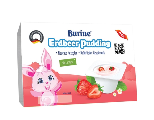 Pudding Dâu Cho Bé 50gx6 (6M+) Burine ảnh 1
