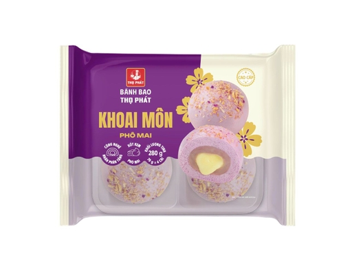 Bánh Bao Khoai Môn Phô Mai 280g (70gx4) Thọ Phát ảnh 0
