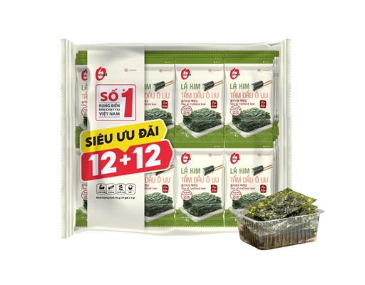 Lá Kim Tẩm Dầu Ô Liu 4Gx24 12+12 O'Food ảnh 0