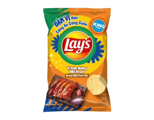 Snack Khoai Tây Vị Sườn Nướng BBQ 50g Lay's ảnh 0