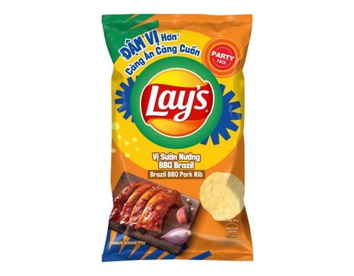 Snack Khoai Tây Vị Sườn Nướng BBQ 95g/90g Lay's ảnh 0