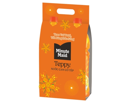 Nước cam có tép Teppy 1l Minute Maid giá tốt tại AEONESHOP | Mua ngay