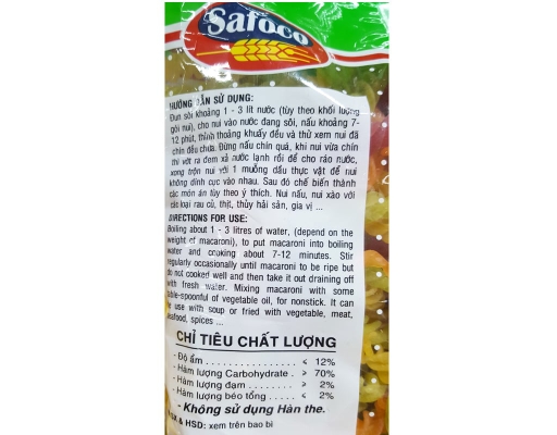 Nui Xoắn Rau Củ 300g Safoco ảnh 2