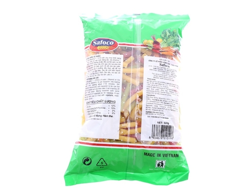 Nui Ống Lớn Rau Củ 500g Safoco ảnh 1