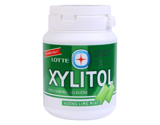 Kẹo Gum Xylito Không Đường Hương Lime Mint 58g Lotte ảnh 0