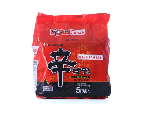 Lốc 5 Gói Mì Cay Shin Ramyun Nongshim Hàn Quốc 120G Nongshim ảnh 0