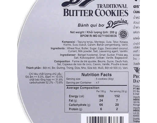 Bánh Quy Bơ 200g Danisa ảnh 4