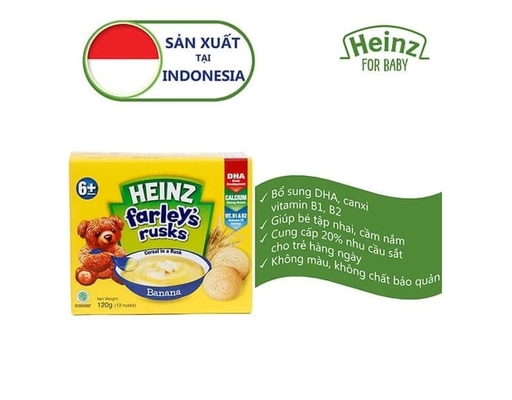 Bánh Quy Trẻ Em Farley Vị Chuối 120g Heinz ảnh 4
