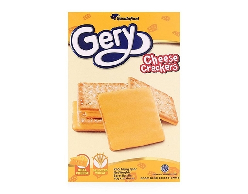 Bánh Quy Phủ Phô Mai Gery 20 x 10g Garuda Food ảnh 0