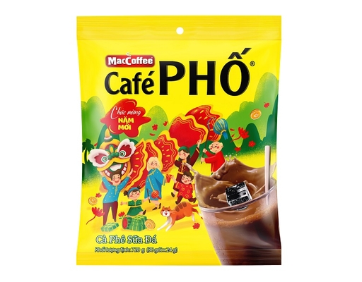 Cà Phê Phố Sữa Đá 30 x 24g Maccoffee ảnh 3