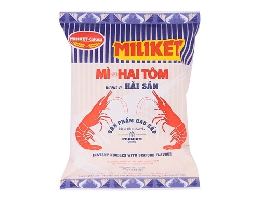 Mì Kraft 2 Tôm Hải Sản Miliket Cao Cấp Gói 75G Miliket ảnh 0
