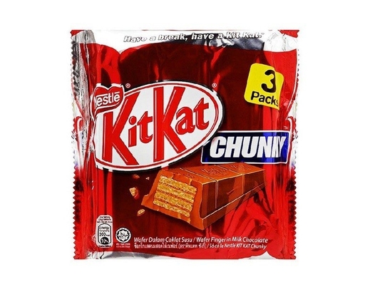 Gói 3 Bánh Xốp Phủ Socola Chunky 38g KitKat ảnh 0