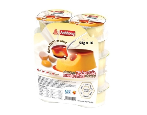 Lốc 10 Bánh Flan Ánh Hồng 10 x 54g Ánh Hồng ảnh 0