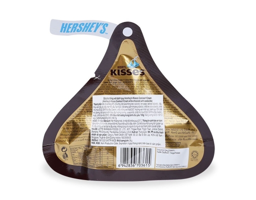 Sôcôla Kisses Trắng CookiesNCream 36g Hershey's ảnh 2