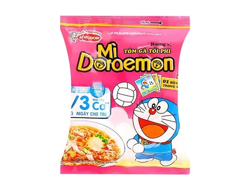 Mì Doraemon Tôm Gà Tỏi Phi Gói 63G ACECOOK ảnh 0