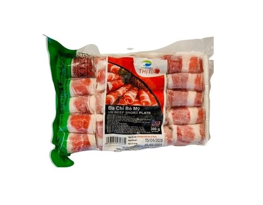 Ba Chỉ Bò Mỹ Đông Lạnh 300g Hoàng Lê ảnh 1