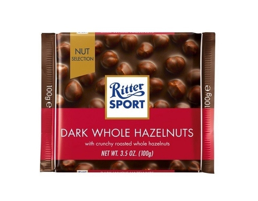 Kẹo Socola Đen Nhân Hạt Dẻ 100g Ritter Sport ảnh 0