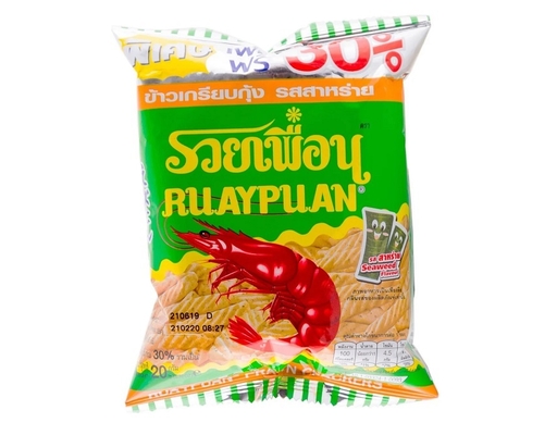 Bánh Snack Tôm Vị Rong Biển 20g Ruay Puan ảnh 0