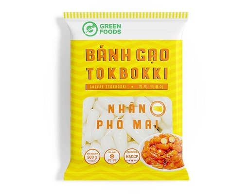 Bánh Gạo Topokki Nhân Phô Mai geen Foods Greenfoods 500g