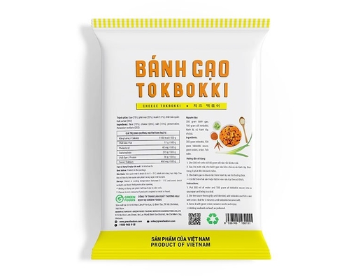 Bánh Gạo Topokki Nhân Phô Mai geen Foods Greenfoods 500g