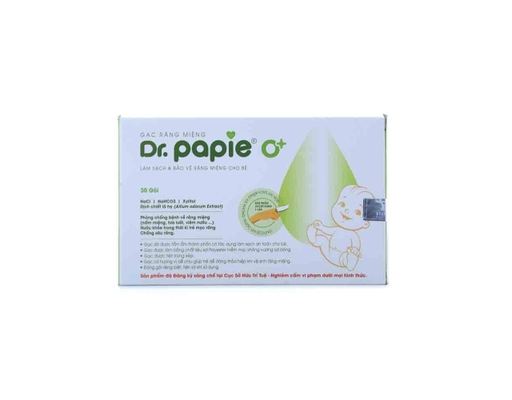 Gạc Răng Miệng Cho Bé 30 Miếng Dr.Papie ảnh 0