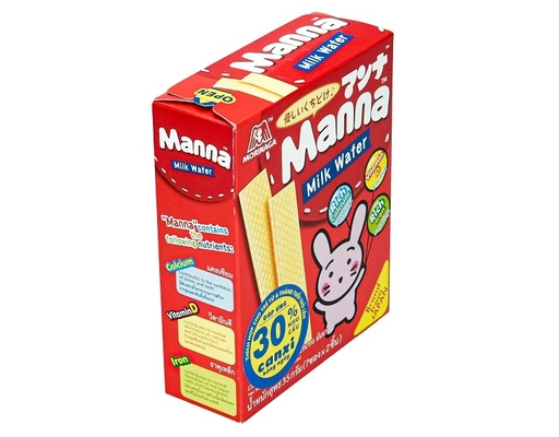 Bánh Xốp Sữa Manna Milk Wafer 35g Morinaga ảnh 3
