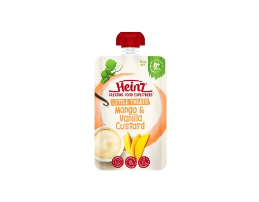 Hỗn Hợp Custard Xoài Vanilla 8M+ 120g Heinz ảnh 0